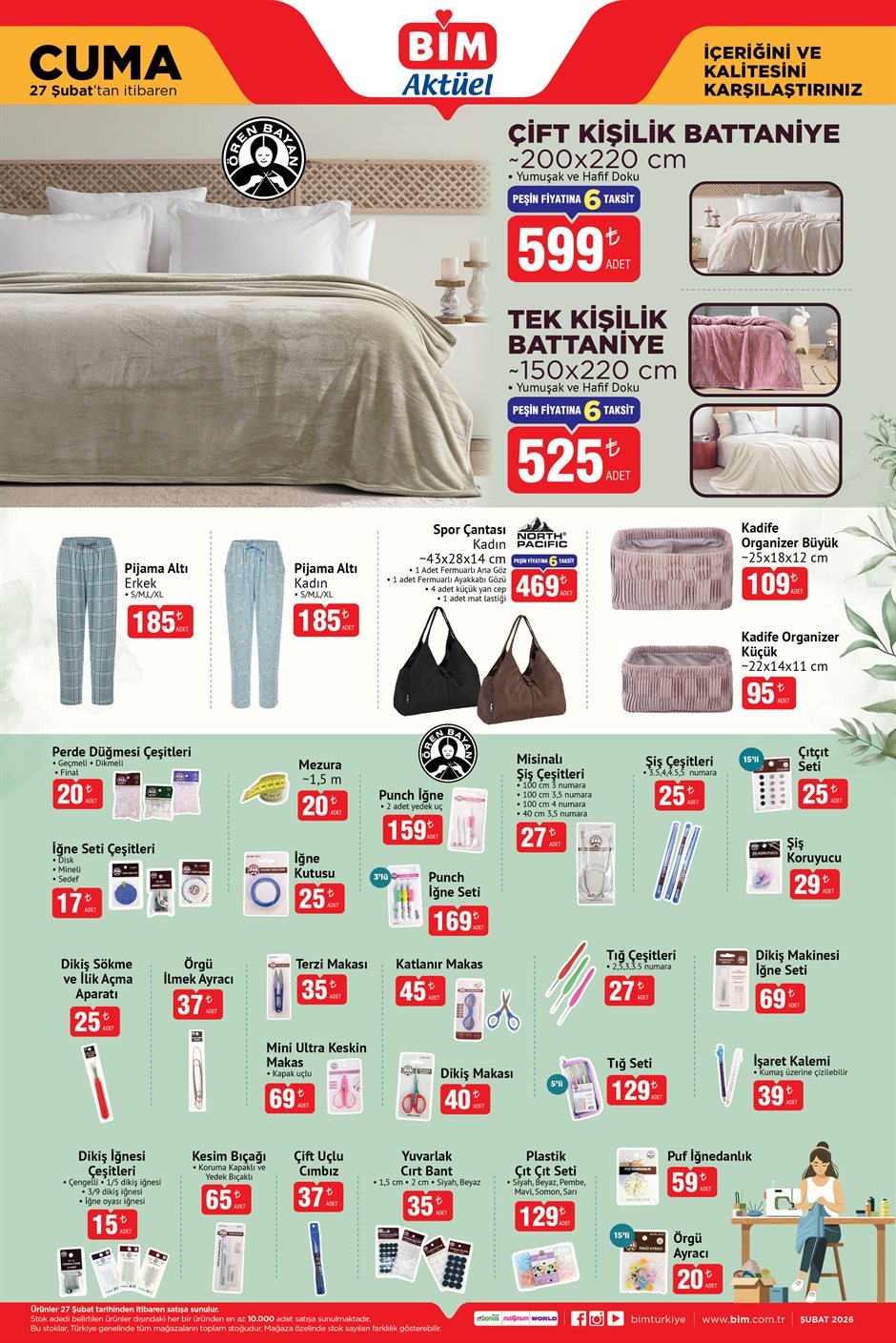 BİM 27 Şubat 2026 aktüel ürünler kataloğu 4