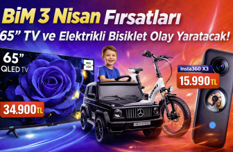 BİM Aktüel 3 Nisan 2026 Cuma Kataloğu: TCL Google TV ve RKS Elektrikli Bisiklet Fırsatı!