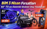 BİM Aktüel 3 Nisan 2026 Cuma Kataloğu: TCL Google TV ve RKS Elektrikli Bisiklet Fırsatı!